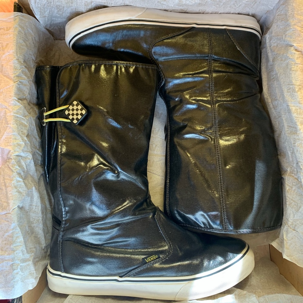 ☔️ RARE VANS dasan Rain Boots W10 M8.5 rave punk skate streetstyle goth